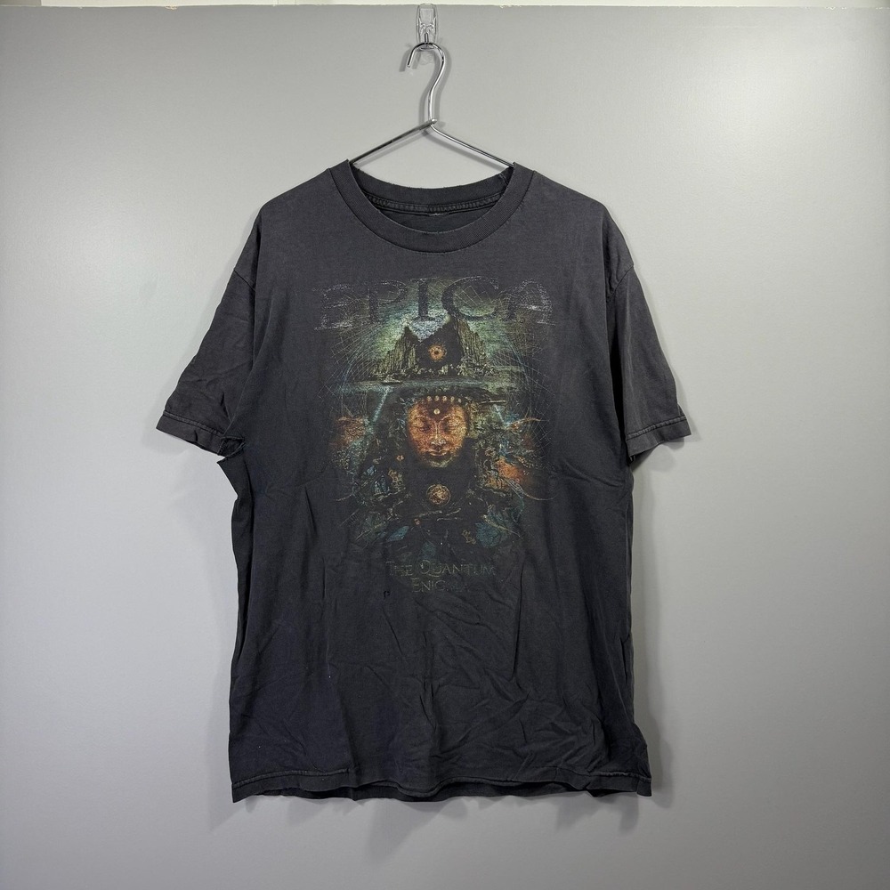 Epica The Quantum Enigma Shirt Mens Medium Black Metal Band Graphic Tee Album